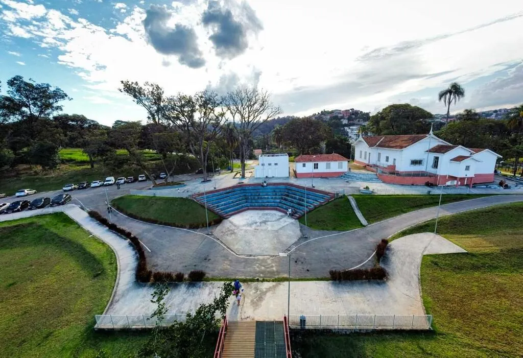 Imagem aérea do Museu de Arte Osório Cesar, em Franco da Rocha