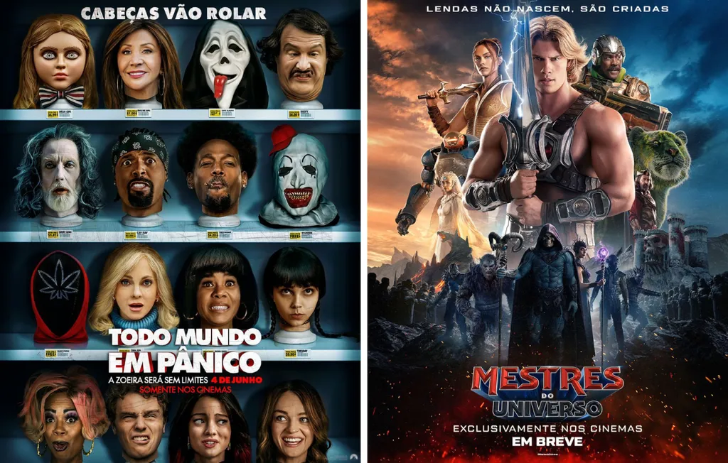 Cine Estação abre pré-vendas do retorno de “Todo Mundo em Pânico” e novo filme do He-Man