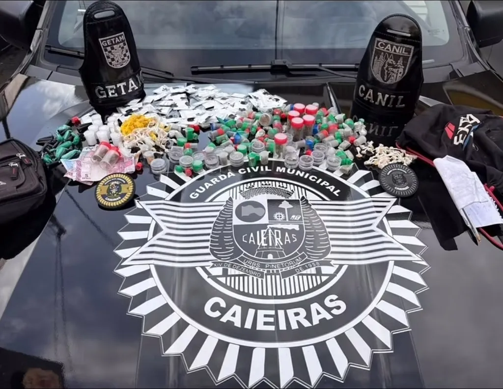 GCM de Caieiras detém homem com quase 1 kg de drogas no bairro Laranjeiras