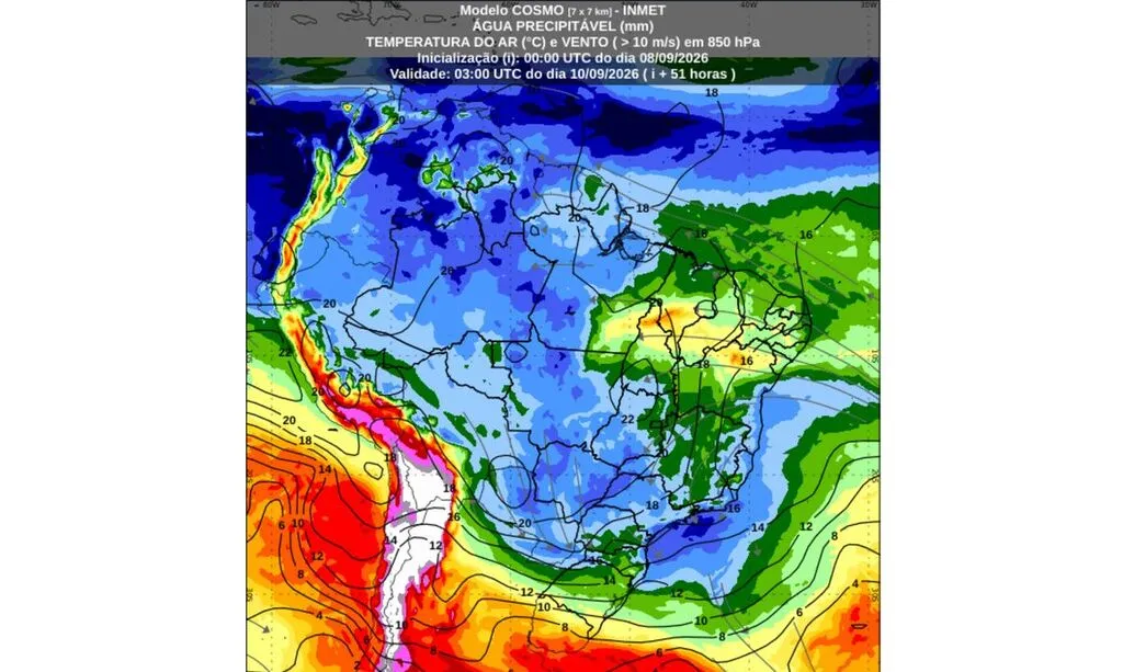 São Paulo entra em área de risco para tornados com formação de ciclone extratropical