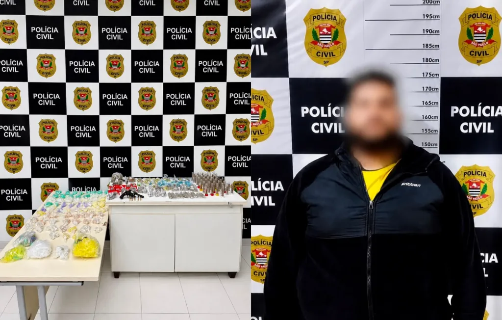 Polícia Civil prende procurado pela Justiça com mais de 3 kg de drogas em Franco da Rocha