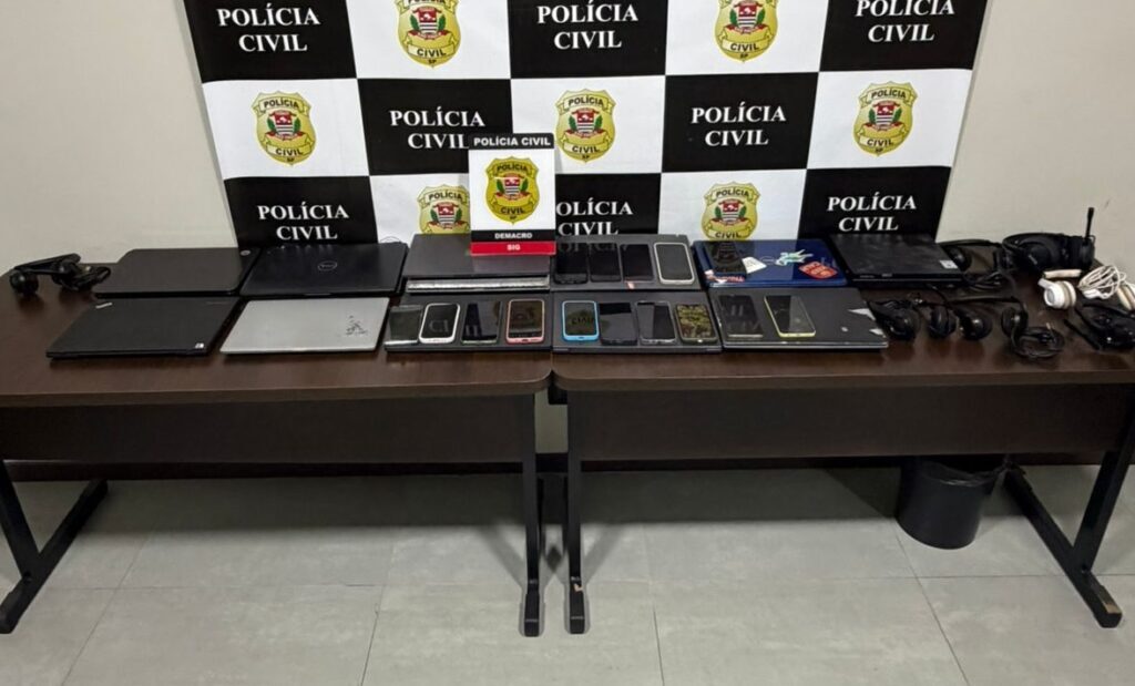 Polícia Civil desarticula central de fraudes via Pix em chácara de Mairiporã; 11 são presos