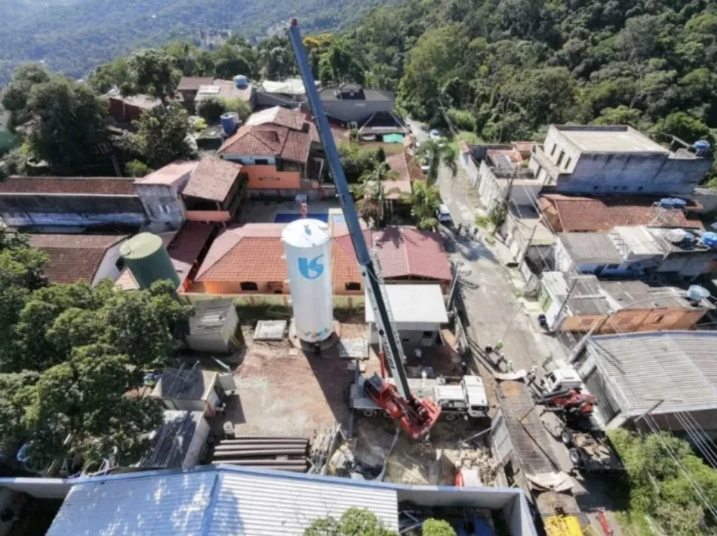 Reservatório Santa Inês da Sabesp, em Caieiras
