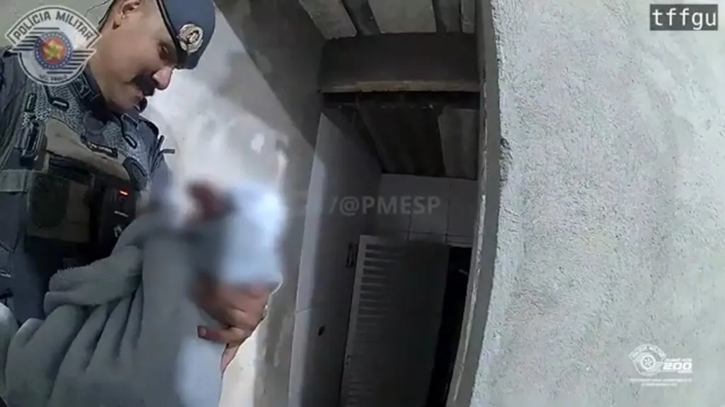 Mãe simula pedido de pizza ao 190, e PM resgata bebê de três meses na Grande SP